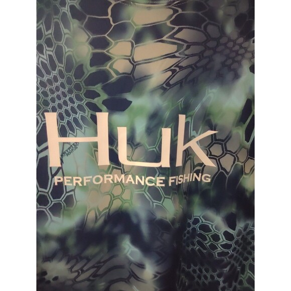 HUK Fishing Men's Long Sleeve Performance Fabric Size Medium - Picture 2 of 8